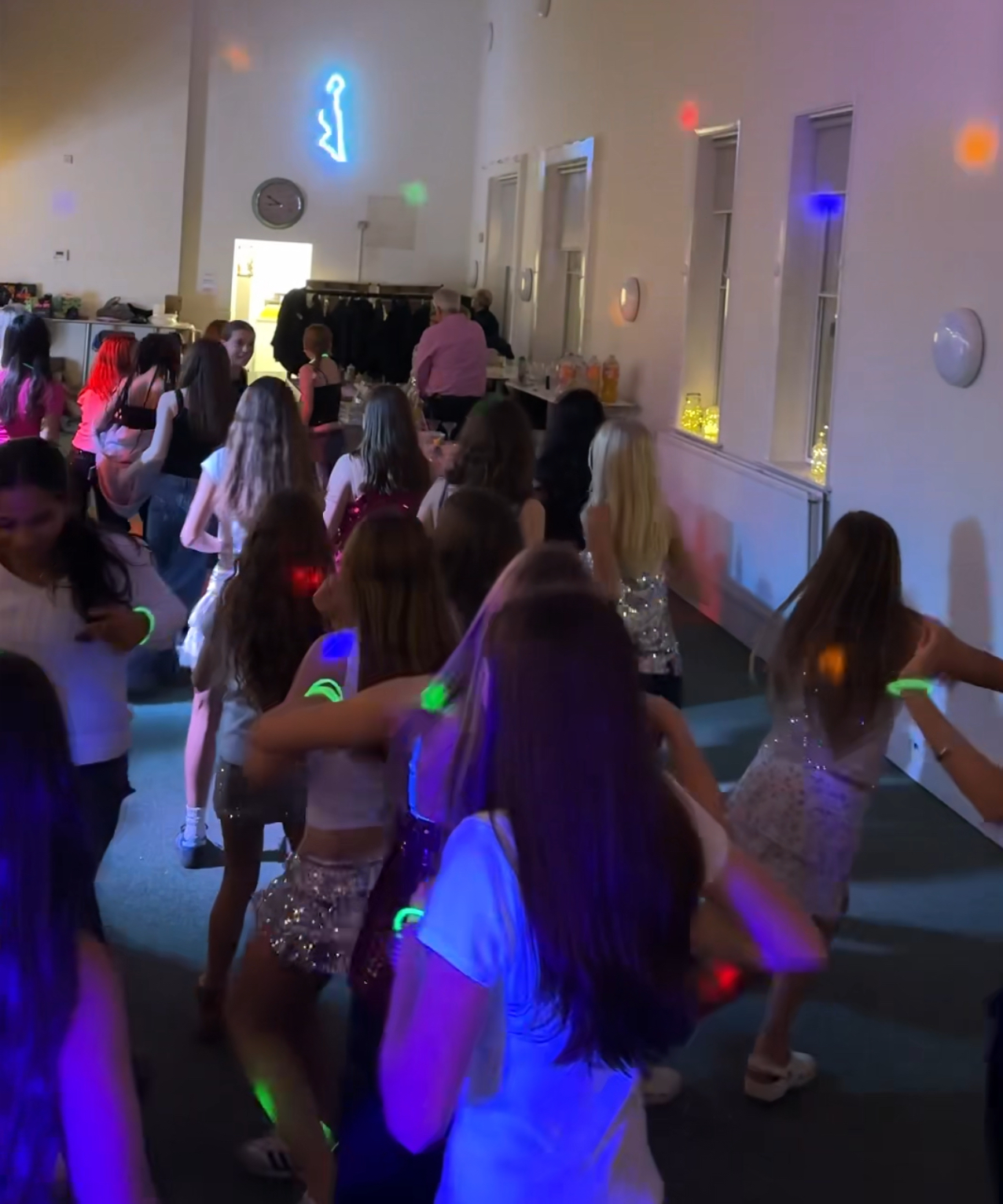Teen glow and laser party